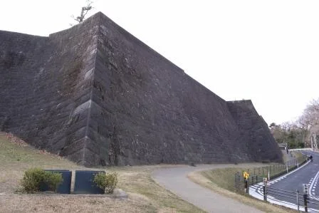 Sendai Castle Honmaru north stone wall, a major surviving defensive feature of Japan’s 100 Famous Castles No.8
