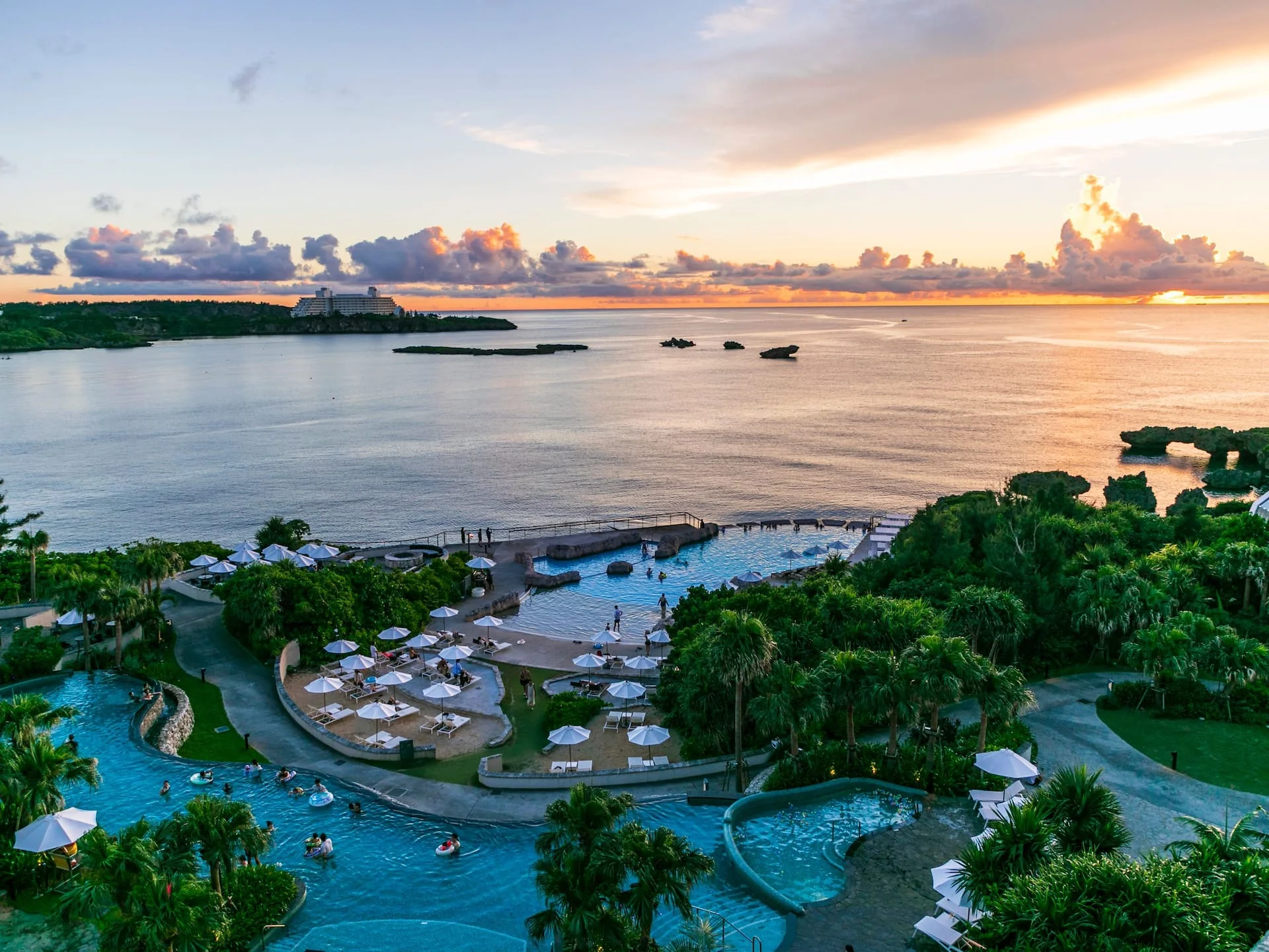Okinawa coast in October, when daytime temperatures remain close to summer and marine conditions still matter
