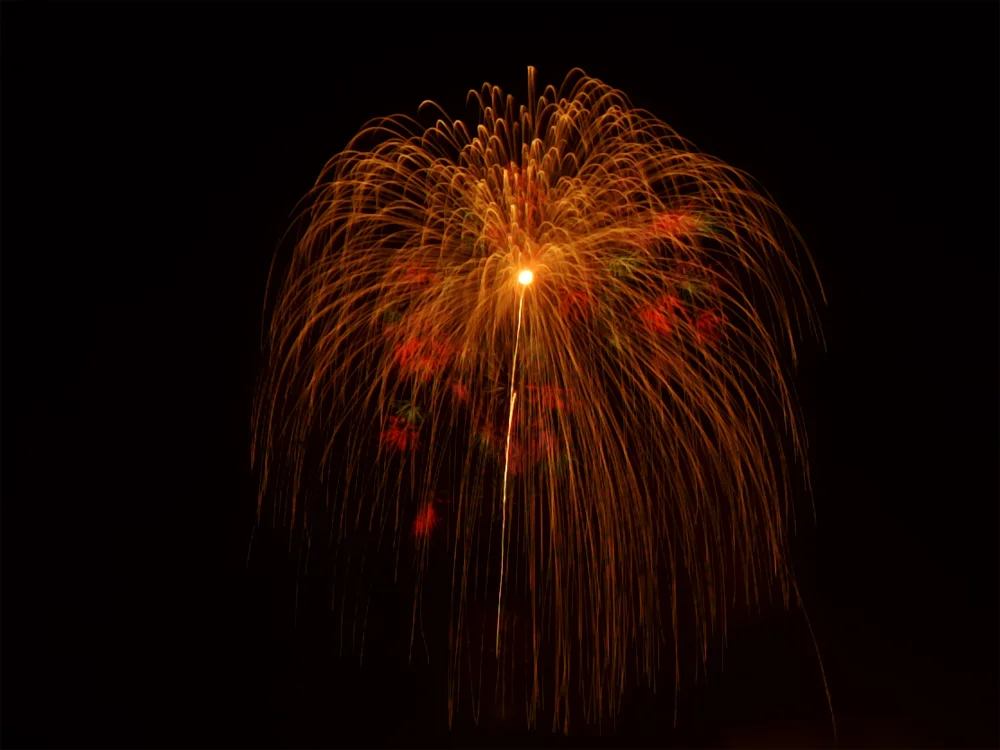Katakai Festival giant fireworks during the night programme