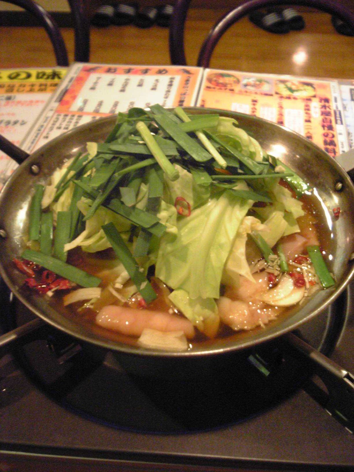 Fukuoka motsunabe as a shared dinner where mentaiko can be a supporting dish