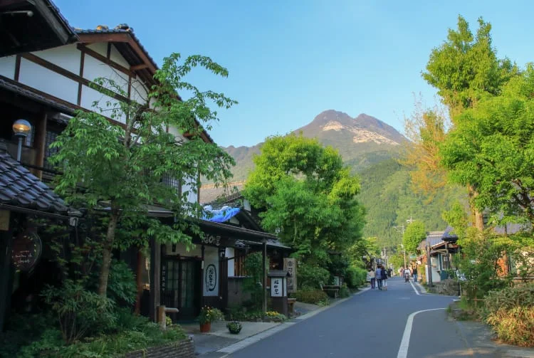 Yufuin hot-spring town and ryokan setting for deciding whether an extra night is worth moving from Fukuoka