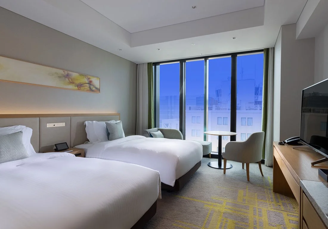 Miyako Hotel Hakata for a two-night Fukuoka stay, showing why direct Hakata access can save arrival and departure time