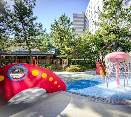 Family swimming facilities during a Tokyo Disney resort hotel stay