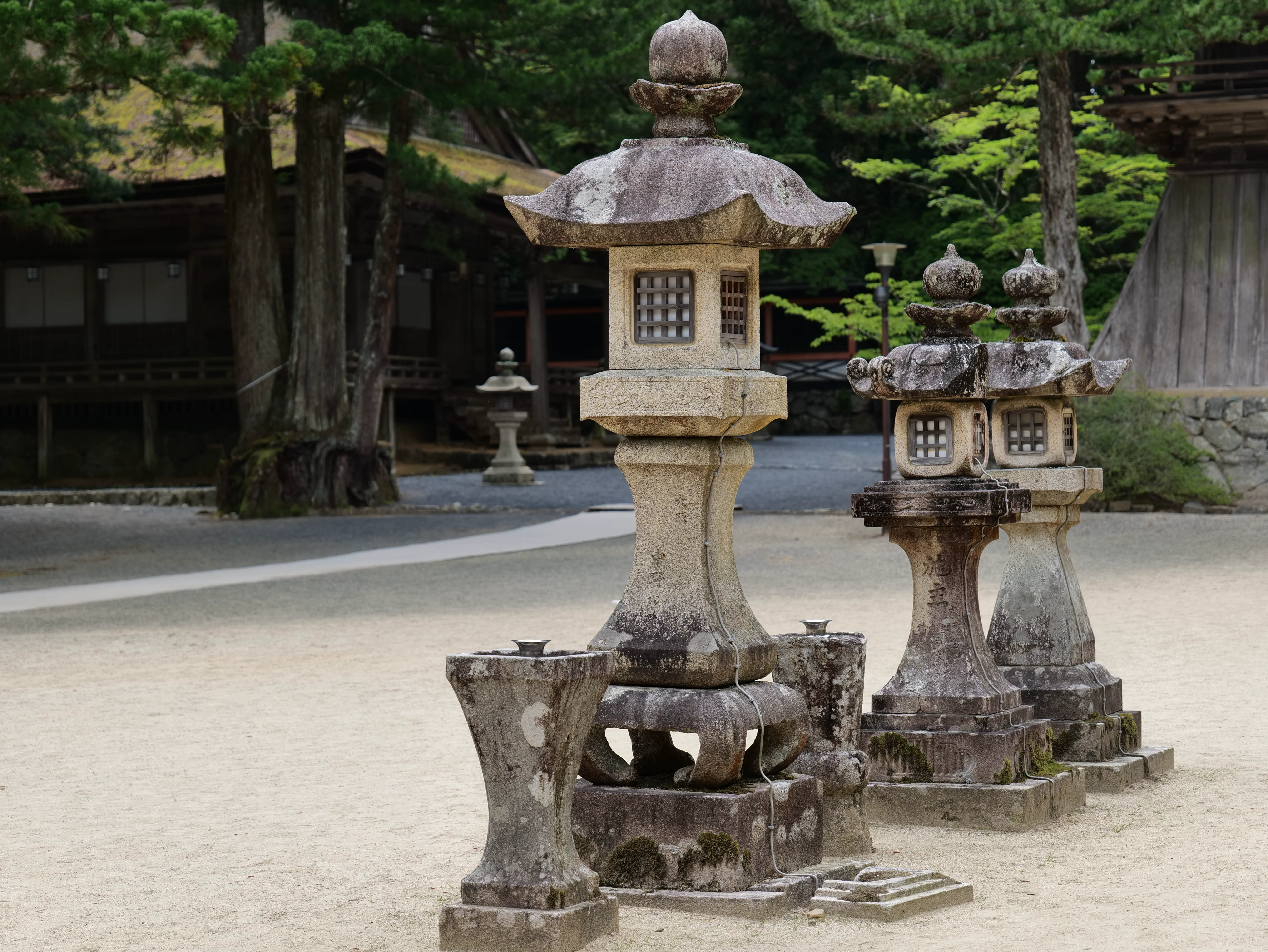 Danjo Garan on Koyasan before an overnight temple stay