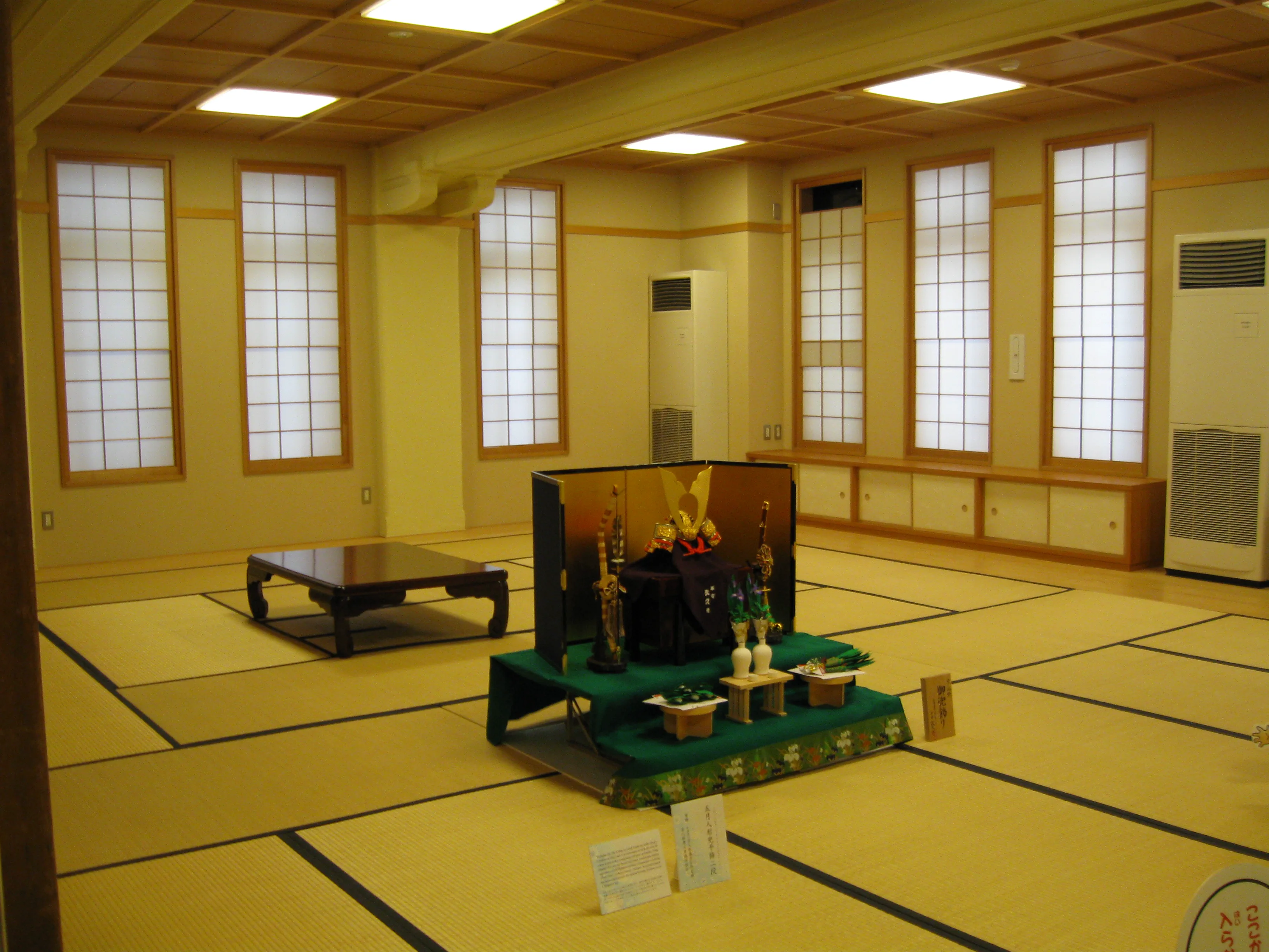 Interior of the Kyoto International Manga Museum inside the former school building