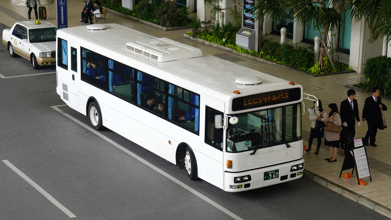 Naha Airport is the final node after the rental-car return and shuttle process