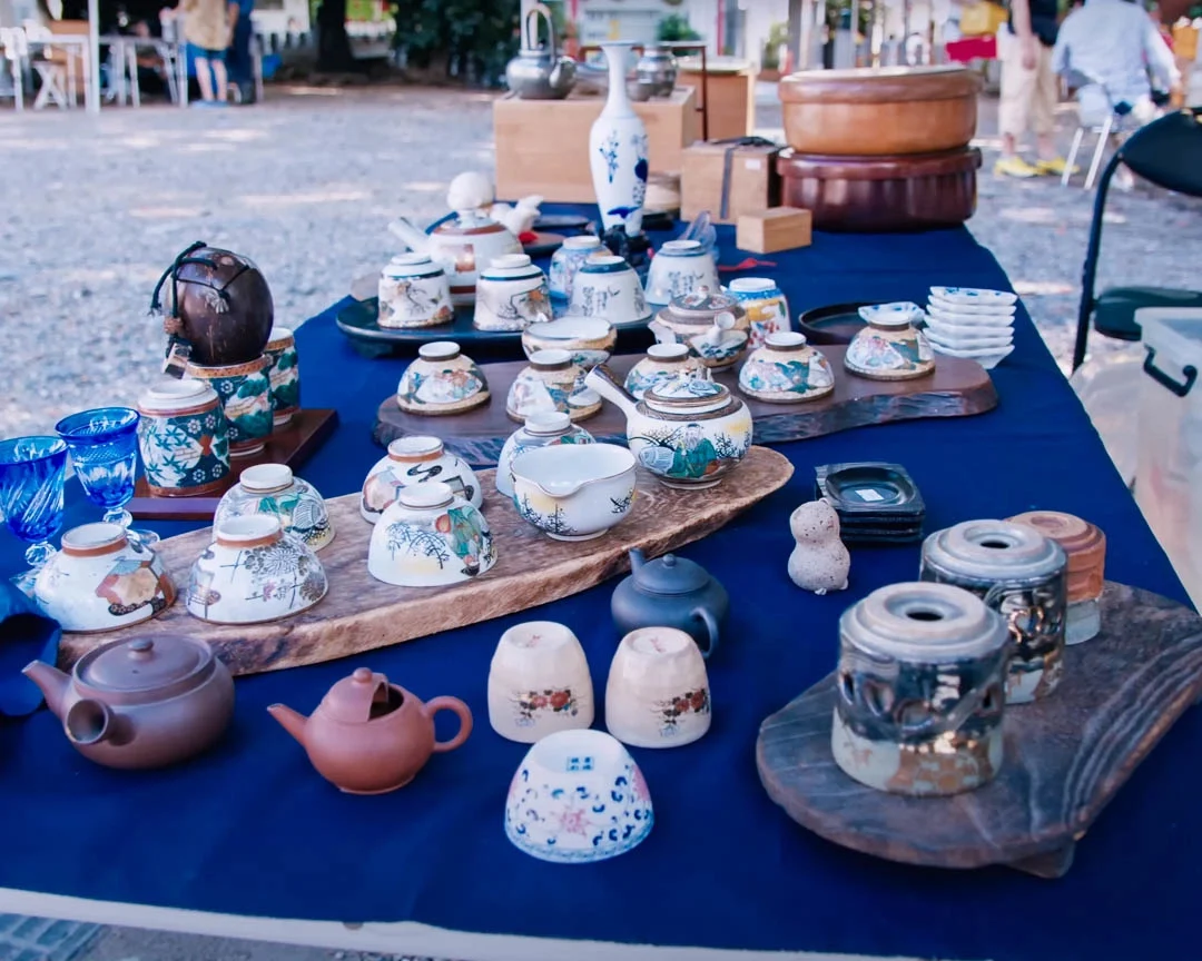 Shops and market-style displays encountered on the Osu Kannon street-food walk in Nagoya