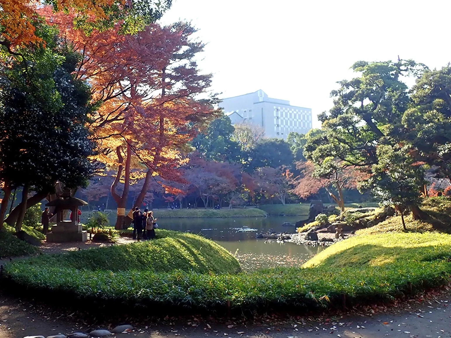 Koishikawa Korakuen autumn maples on a central Tokyo garden route