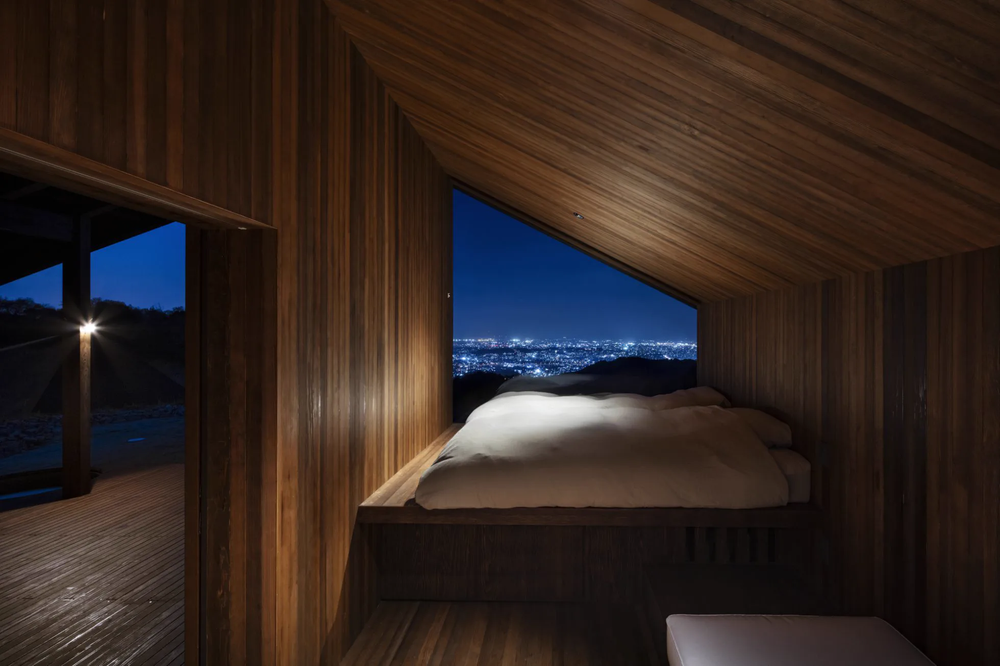 Guest room at Snow Peak YAKEI SUITE ABURAYAMA FUKUOKA
