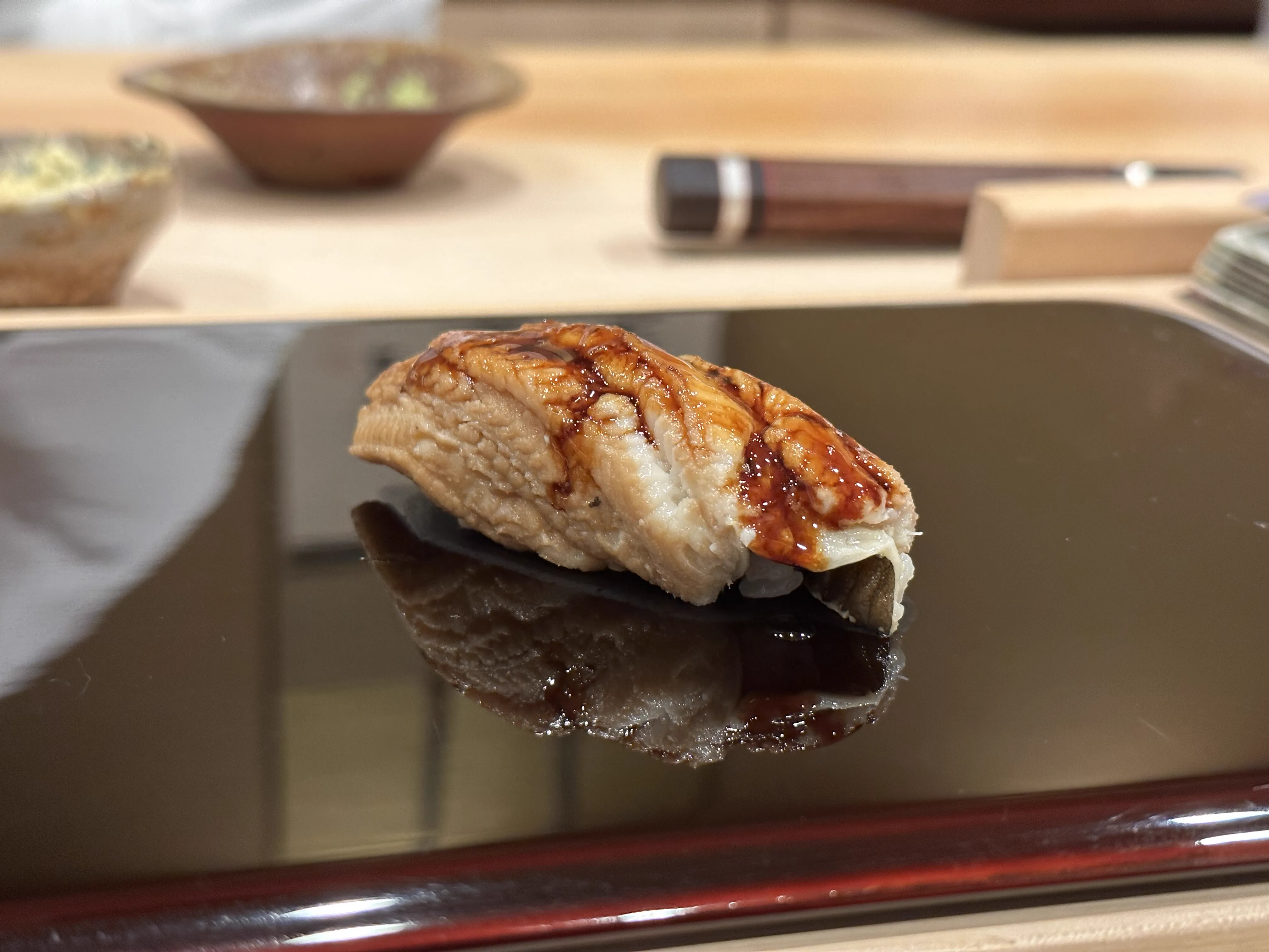 Anago rice near Miyajimaguchi before the ferry to Miyajima