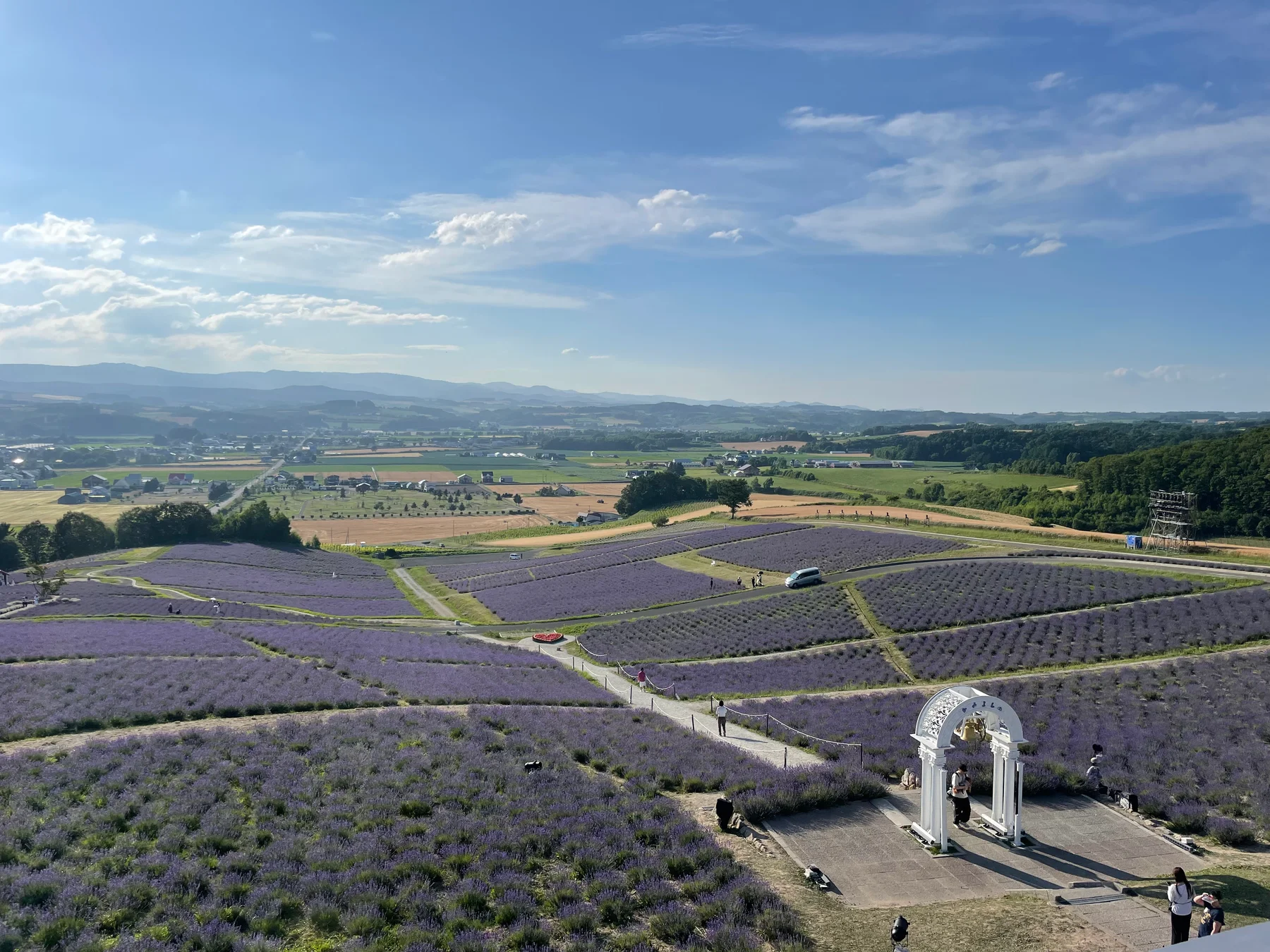 Lavender field at Hinode Park in Kamifurano
