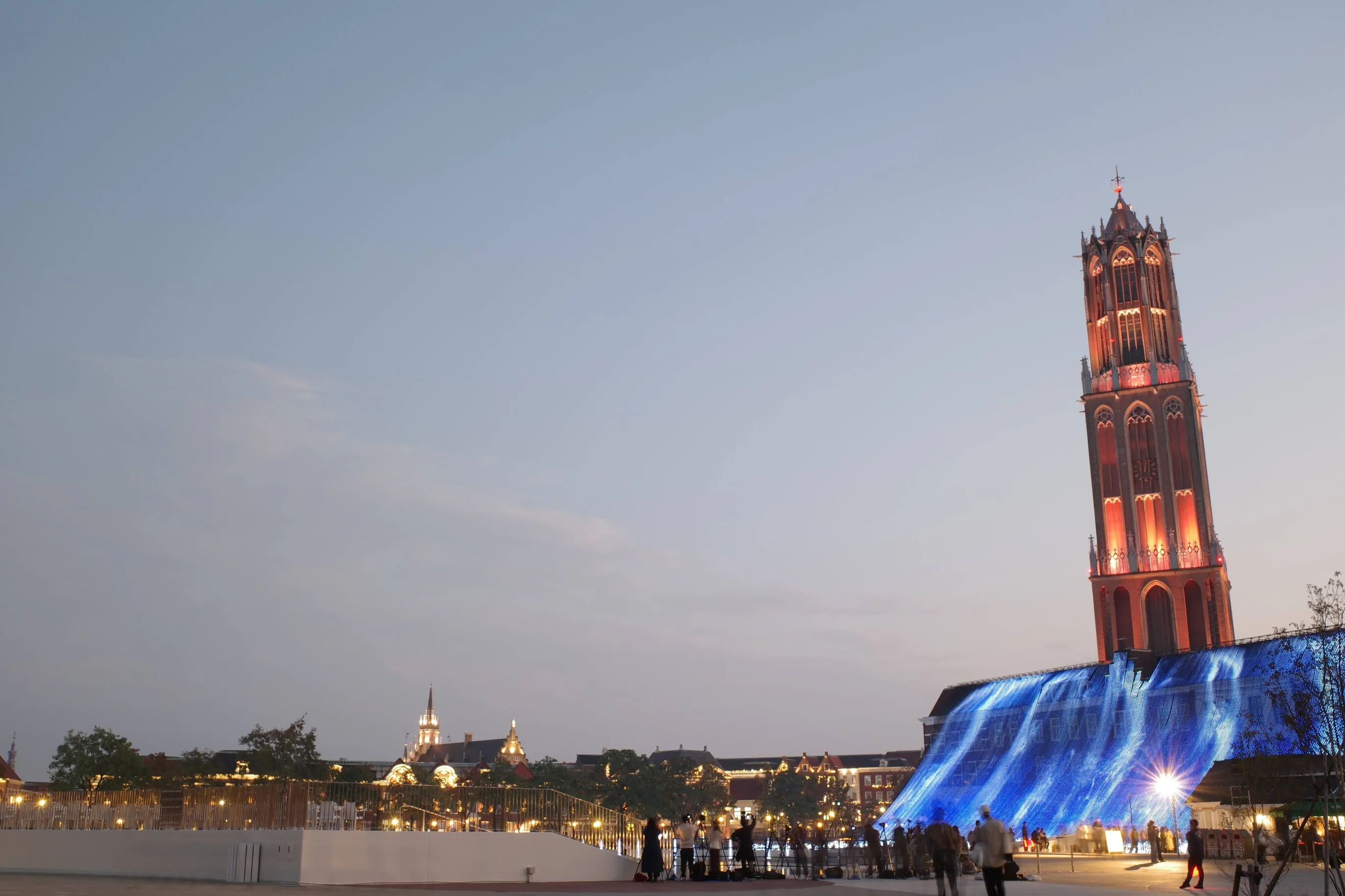 Reserved viewing areas for Huis Ten Bosch fireworks