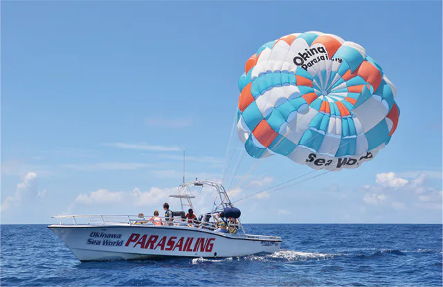 Okinawa parasailing on a no-car itinerary where the meeting point and transfer matter more than choosing the activity by price alone