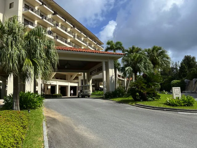 The Busena Terrace exterior for an Okinawa honeymoon focused on beach and resort time