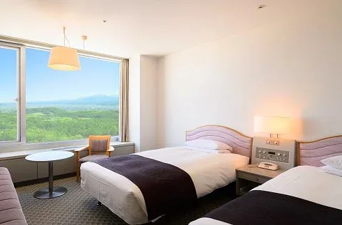 Shin Furano Prince Hotel guest room for the Furano and Biei driving portion of a Hokkaido trip