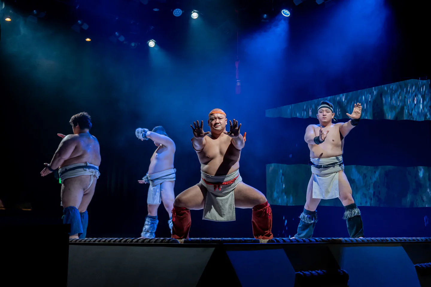 HIRAKUZA Osaka sumo show on stage; the premium choice depends on whether you want polished viewing or hands-on participation