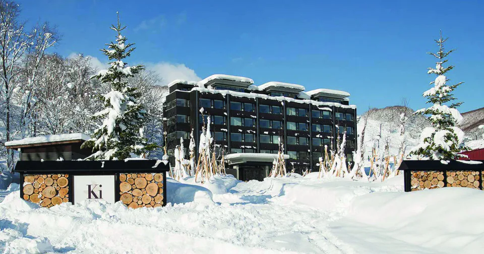 Ki Niseko hotel at the foot of Grand Hirafu with direct ski-in ski-out access